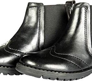 Hochwertige Kinderreitschuhe von HKM, Jodhpurstiefeletten aus Echt Leder mit elastischen Einlagen und Profilsohle für sicherstes Reiten