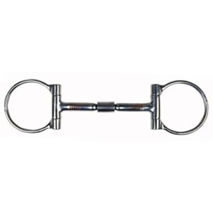 HKM Ring Snaffle Westernpferde Silber 135 mm - Hochwertiges Reitsportgerät für Westernpferde mit elegantem Silberdesign und präzisen Abmessungen