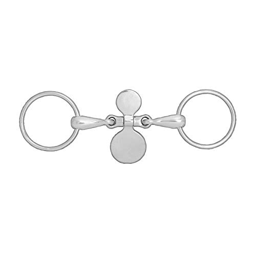 Hochwertiges HORZE Zungenstreckergebiss aus Edelstahl, schwarz, Größe 125 mm für Pferde mit entwickelter Zunge