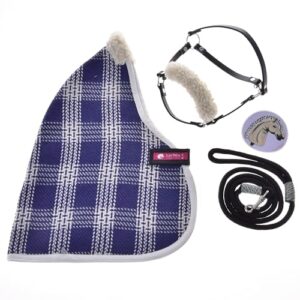 Hobby Horse Zubehör Set mit Stalldecke, Halfter und Führstrick - Handgefertigt - Große M - Steckenpferd - Victory, Stockpferd Set, Hobby Horsing, Spielzeug Kinder, Spielpferd, Hobbyhorse