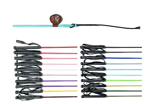 Reitgerät für Kinder und Anfänger mit Gummigriff und Handgelenkschlaufe, 75 cm lang, mint farbig