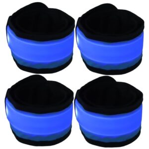 Blaue LED Beinwickel für Pferde mit Knopfschalter, sicher und komfortabel bei Nacht, ideal für Reiten und Outdoor-Aktivitäten