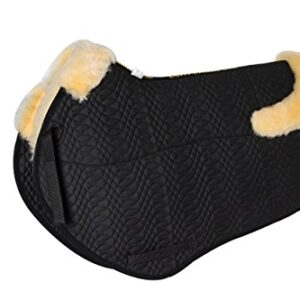 Hochwertige Lammfell Satteldecke mit therapeutischen und antibakteriellen Eigenschaften für Pferde, ideal für Dressur, Springen und Allzweck-Rittschaften