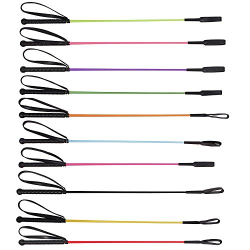 Reitgerte mit Gummigriff und Handgelenkschlaufe in Lila, ideal für Reiter, die nach Qualität und Komfort suchen