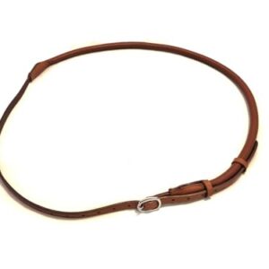 Hochwertiger Halsring aus Leder für Pferde, verstellbar und weich gepolstert, ideal für zügelloses Reiten und Kommunikation mit dem Pferd.