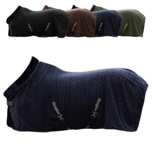 Fleecedecke für Pferde, Transportdecke mit Brustschnalle und Schweifriemen, atmungsaktiv und super weich, ideal für maximalen Komfort nach dem Training