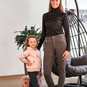 Hochwertige Bio-Baumwoll Reithose mit Silikonvollbesatz und Handytasche für Kinder