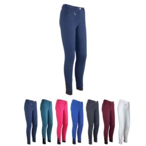 Kinderreithose von RL24, Reitleggings für Mädchen und Jungen in Dunkelblau, Größe 164, Silikon-Vollbesatz, hautfreundlich und atmungsaktiv