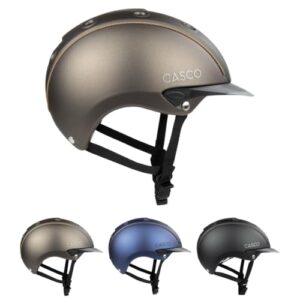 Leichter Reiterhelm Mistrall-1 von Casco mit effizienter Belüftung und perfektem Sitz für Damen, Herren & Kinder in Prime Braun matt - Größe S (50-54cm)