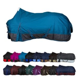 Atmungsaktive Winterdecke für Pferde, wasserdicht und windabweisend, mit Innenfutter und Kreuzbegurtung