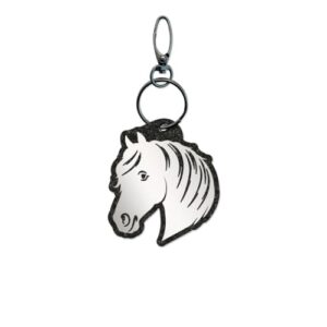 Pferdekopf-Reflektoranhänger-für-die-Sicherheit-bei-Fuhrten-in-dunklen-Zeiten