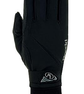 Roeckl Sports Reithandschuh WISMAR, Turnier Winter Handschuh, Schwarz 8. Reithandschuh mit ROECK-GRIP Material und GORE-TEX INFINIUM WINDSTOPPER Soft Shell Elastic Schicht für kaltes Wetter.