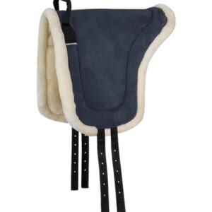 Weiches und bequemes Reitpad für Pferde mit Griff an der Vorderseite, aus 100% Polyester gefertigt, Größe WB weiblich, Nachtblau