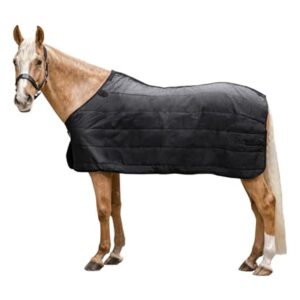 Wärmeisolierende Thermo Unterdecke aus schwarzem Material, 100 g Thermofill, atmungsaktiv, T-Brustverschluss mit Elastik und Klettabdeckung