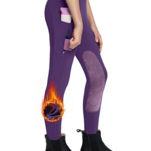 Komfortable Reithose für Mädchen mit Fleece, Vollbesatz und Hohetaille - perfekt fürs Reiten und gleichzeitig stilvoll