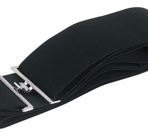 Elastischer Deckengurt für Pferde, Covalliero, Gurtband 8 cm schwarz, 110-250 cm Länge, Patentverschluss