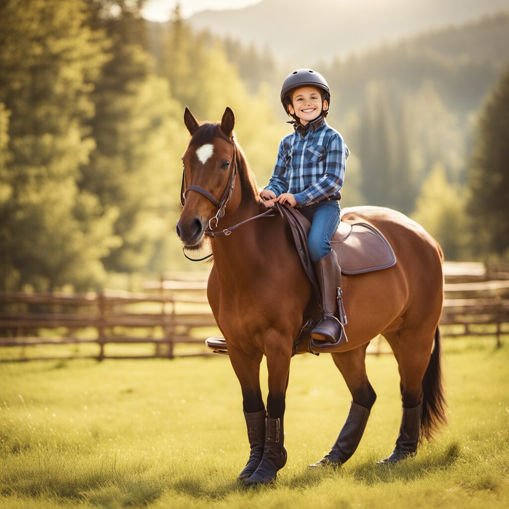 Reitschuhe mit elastischen Sohlen für Jungen, um das Reiten sicherer und bequemer zu machen