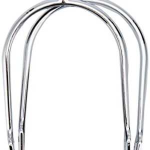 Kerbl Damen Sporen mit Sporenriemen in Tropfenform, Paar, 15 mm metallisch