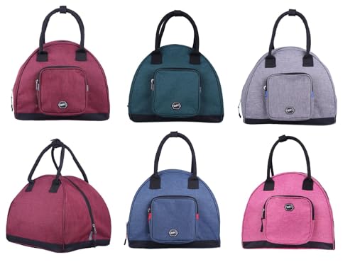 Klassische Reithelmtasche aus hochwertigem 300D-Wasserabweisend-Material mit großem Innenraum für Reiterinnen und Reiter, Blaue Farbe