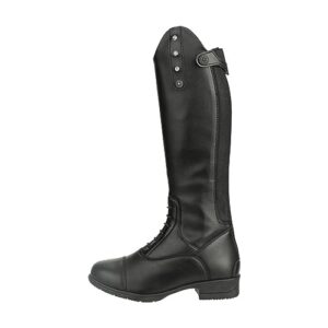 Kinder-Reit-Stiefel mit Komfor-Einlegsohle, YKK-Reißverschluss und Lederlook. Atmungsaktive und hautverträgliche Materialien.