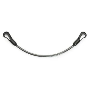 QHP Plastifizierte Schweifkordel, kunststoffummantelt, schwarz, 40 cm, Pferdeschutz, Schweifkordel, Pull-On-Verschluss, wasserabweisende Beschichtung