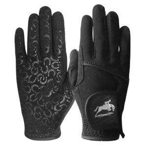 Reithandschuhe für Damen und Mädchen, rutschfest und atmungsaktiv, ideal für Reitsport, Radfahren und Gartenarbeit