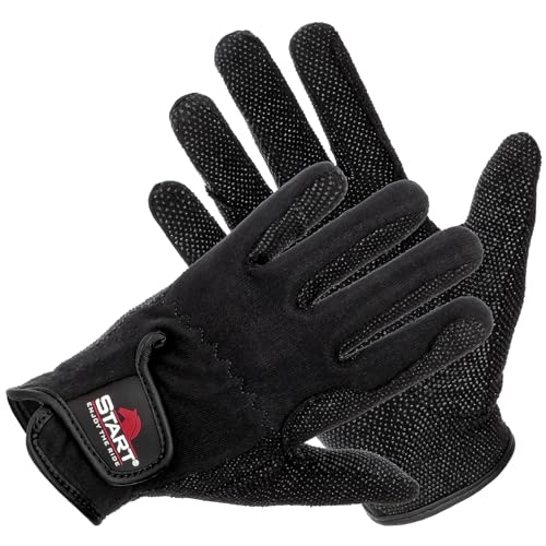 Reithandschuhe für Damen und Herren - Ganzjahres Pferde Reithandschuhe, atmungsaktiv & rutschfest für sicheren Reitsport im Sommer und Winter