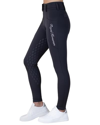 Bequeme Reithose von Royal Horsemen in Glamour-Grau mit modernem Design und praktischen Taschen und Gürtelschlaufen