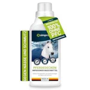 Pferdedeck Imprägnierung, atmungsaktive Einwaschimprägnierung für Pferde und Tierdecken, zertifiziert durch ECO PASSPORT by OEKO-TEX