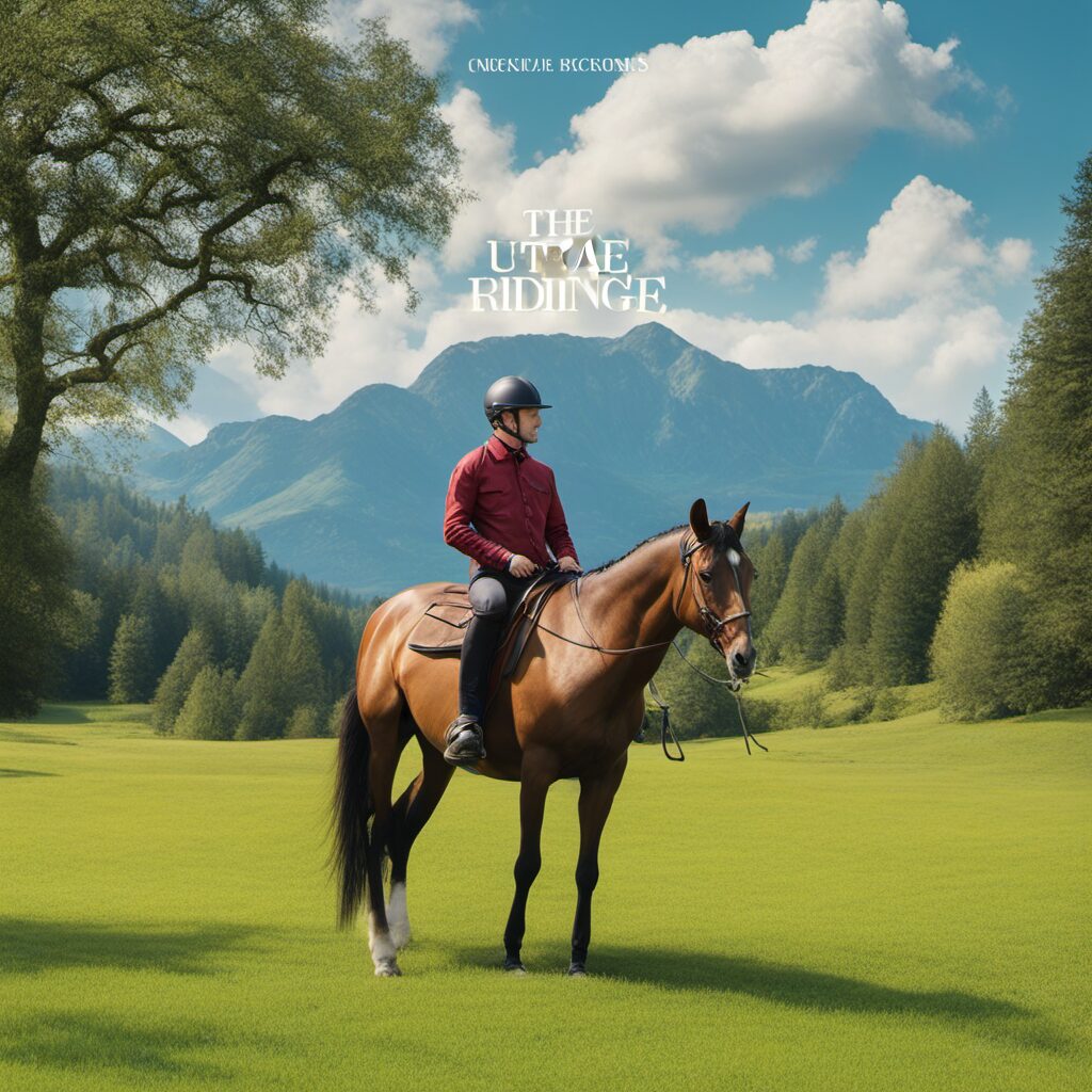 Steigbügel Geschenkidee für Reiter - Pferde, Reiter und freundliche Landschaft