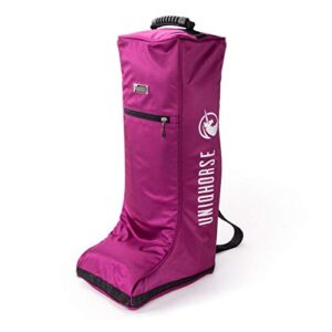 UNIQHORSE Stiefeltasche - Tasche für Reitstiefel - Für Reiter entwickelt. Hochwertige Materialien, großartige Passform, Lüftungssystem, Metall-Zipper und versteckte Innentaschen.