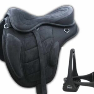 Baumloser Sattel komplettes Set mit Steigbügel, Riemen und Gurt für Pferde - optimale Passform und leichtgewichtige Konstruktion