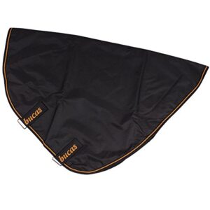 Bucas Irish Combi Neck 155/XL Black/Gold, Halsteil - wasserdichtes und atmungsaktives Halsteil für Pferde mit schwarzer und goldener Farbe