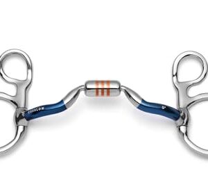 Baucher Trense für Pferde - Cavalon Baucher Low Port Kapsel Sweet Iron Trense (12,7 cm)