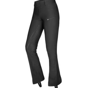 ELT Jodhpur Reitleggings Olivia, schwarz, Größe 42, Silikon-Gummi-Vollbesatz, wasserdicht, hochwertige Reitlegginngen für jeden Reiter