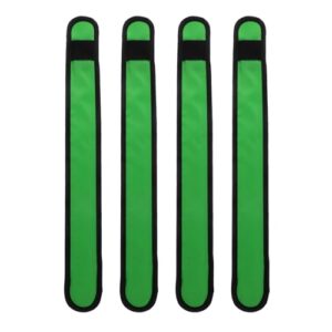 HEMOTON-Led-Pferdebeinbänder 4 Stück Reflektierend Mit Hochleistungs LEDs Für Nachtreiten Robustes Nylon Grün Multifunktionale Für Pferde Und Outdoor