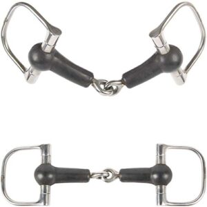 Harry's Horse D-Trense mit Gummi-Mundstück 20mm, hochwertige Trense für Pferde, langen Tragezeiten geeignet