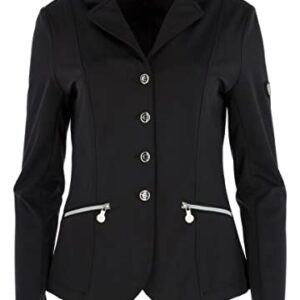 Kerbl Turniersakkos für Damen, schwarz/grau, XXL/44, hochwertig und praktisch, besondere Atemfunktion und Innentasche.