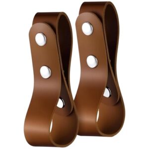 Zwei Peitschenholster aus PU-Leder, geeignet für Frauen und Männer zum Reiten oder als Cosplay-Kostüm