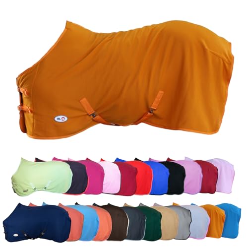 Hochwertige Pferdedecke mit Kreuzgurt und Widerristpolster für optimalen Schutz und Komfort bei Pferden und Ponys, atmungsaktives Fleecematerial und pflegeleicht zu reinigen