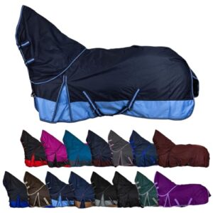 RL24 Weidedecke, wasserdichte Outdoordecke mit Kreuzbegurtung und Nylonfutter für Pferde im Herbst und Winter.