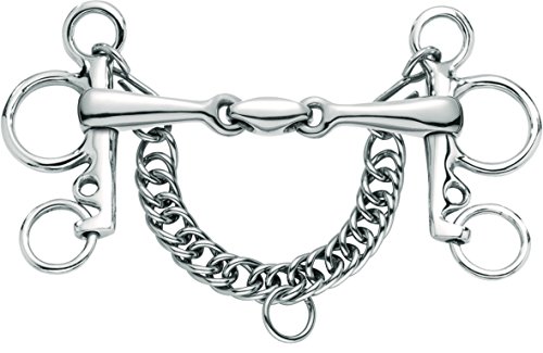 Sprenger Pelham Doppelt gebrochene Edelstahl Rostfrei für Haustiere, silber, 135mm