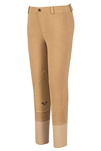 GIRLS Low Rise Schlupfhose, TuffRider Mädchen Starter Reithose 12 Sand, praktische und bequeme Reitkleidung
