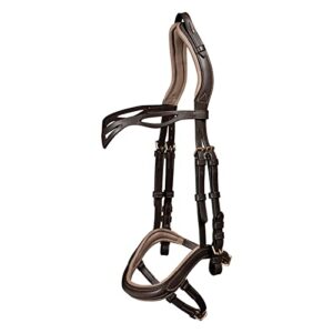Trense Anatomisch, brauner Pferdehalfter von WALDHAUSEN mit elegantem Design und optimaler Passform für Pferdebesitzer, hochwertige Lederverarbeitung aus Über 180 Jahren Erfahrung