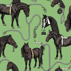 Pferde mit Führstrick - perfektes Geschenk für Geburtstag, Hochzeit oder Weihnachten