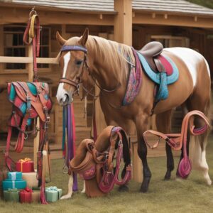 Entdecken Sie die perfekten Geschenkideen für Pferdeliebhaber. Robuste Zaumzeuge und nützliche Sattelhalter für jeden Anlass.