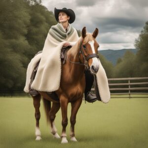 Lammfell-Satteldecke für Pferd - Therapie- und antibakterielle Eigenschaften, reduziert Druckstellen bei Pferden