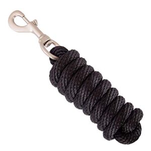 Robuster Führstrick für Pferde und Huftiere, schwarz, mit Karabinerhaken, langlebig und benutzerfreundlich