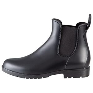PFIFF Damen Jodhpurstiefelette 'widnes', Schwarz, 39 EU Weit, hochwertiger Schuh mit PVC-Material und rutschhemmender Sohle