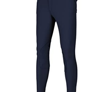 Pikeur Herren Reithose mit Kniebesatz, blacke Hose für den Reiter mit Taschen und Gürtelschlaufen